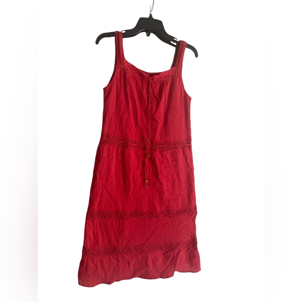 Chaudry M Red Sleeveless Dress
